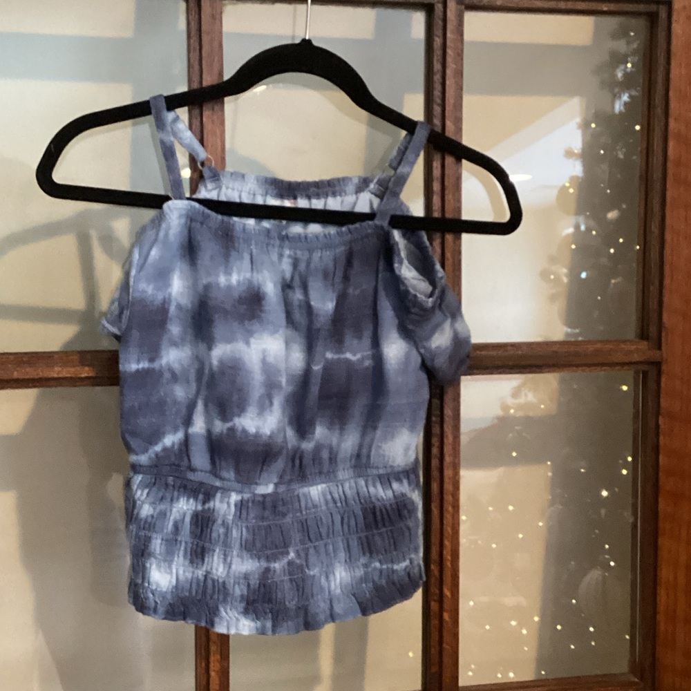 Stylish Tie-Dye Spaghetti Strap Blouse